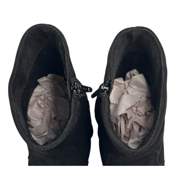 La Canadienne Zed Black Oiled Suede Boots Womens Size 6.5M Waterproof New $550 - Picture 8 of 10